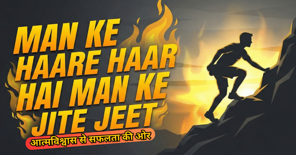 मन के हरे हार, मन के जीते जीत